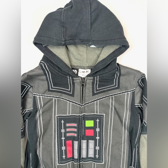 STAR WARS Boys' Darth Vader Zip Up Hoodie Jacket Empire Character Sci-Fi Size 5 - Picture 3 of 7